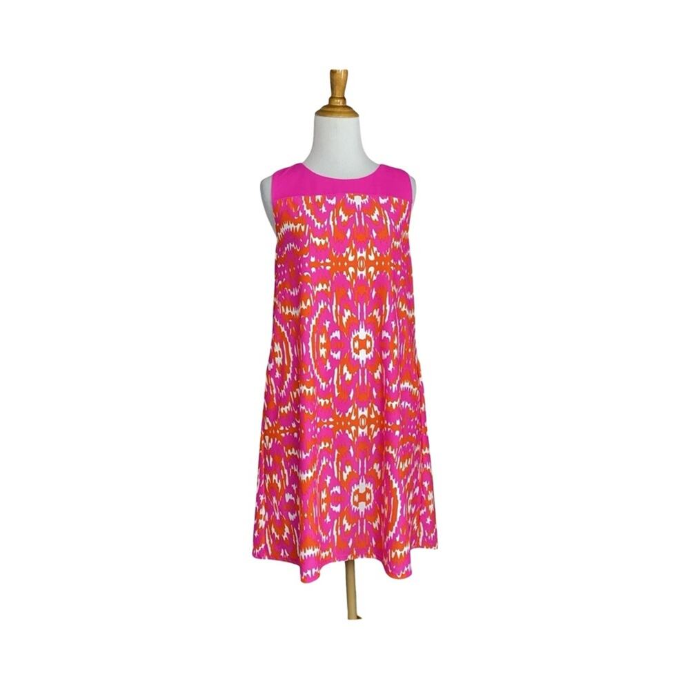 Jude Connally women’s Vibrant Pink and Orange Dress SIZE XS